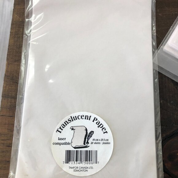 210 Blank Sheets Translucent Velum Paper - Art Crafts, Tracing, Invitations - Picture 4 of 6